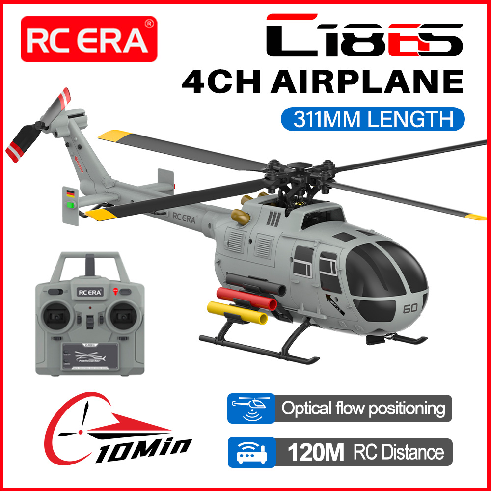 Rc Helicopter Gyro - เฮลิคอปเตอร์ RC ERA C186S BO105 แบบไร้แปรงถ่าน