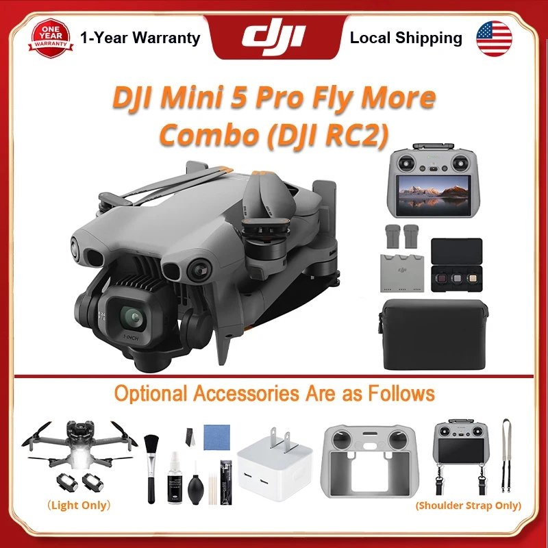 ชุดโดรน DJI Mini 5 Pro Fly Com - Rc Helicopter Tool Kit บทวิจารณ์และราคา
